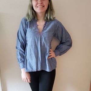 Denim blouse